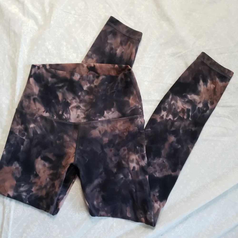 Lululemon Align Pant 28" - Diamond Dye Graphite Grey Pink Pastel - Size 6 - Picture 13 of 13